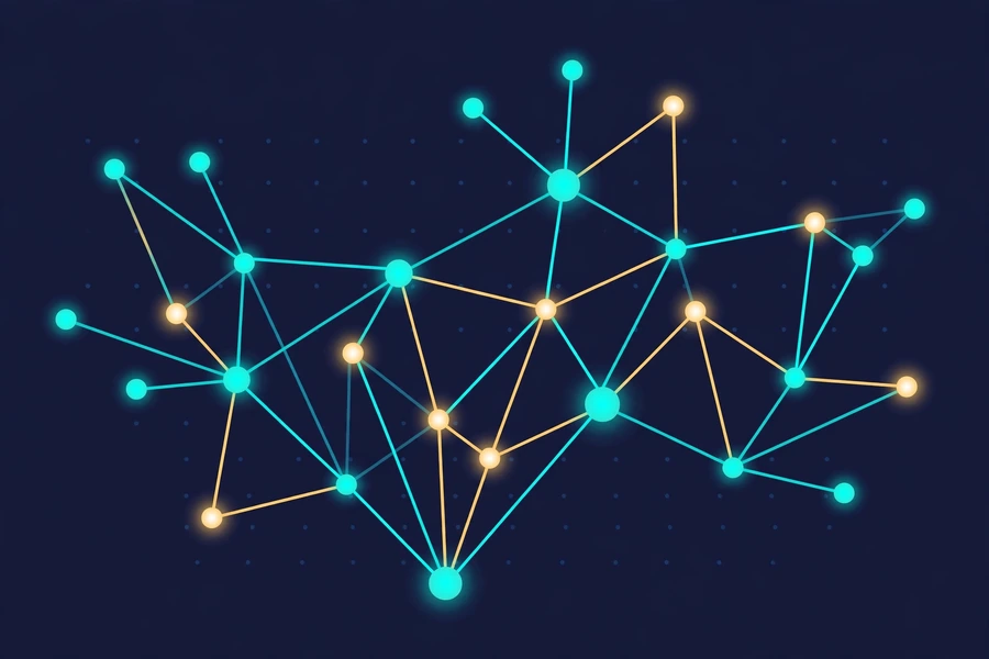Network of connected AI language models