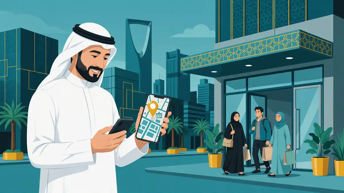 Saudi business owner found on Google Maps through local SEO